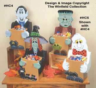 Halloween Candy Boxes #2 Wood Pattern