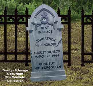 Realistic Gravestone Woodcraft Pattern