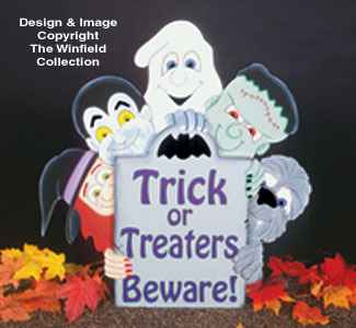 Halloween Gang Signs Woodcraft Pattern
