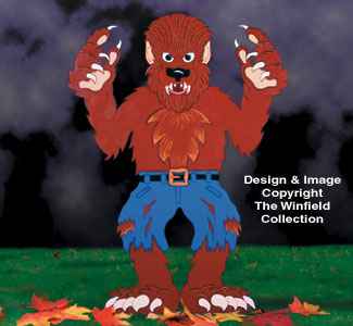 Huge Yard Werewolf Woodcraft Pattern