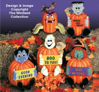 Dress Up Pumpkins Woodcraft Pattern