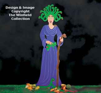 Huge Medusa Woodcraft Pattern(F)