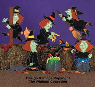 Wacky Witches Woodcraft Pattern