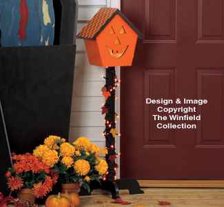 Pumpkin House Lightpost Pattern