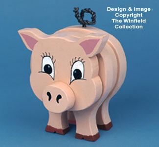 Layered Pig Woodcraft Pattern