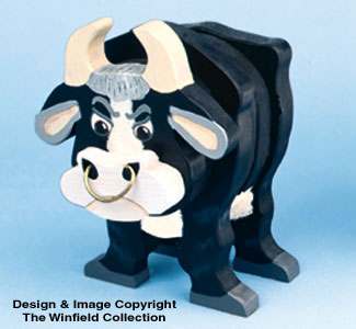 Layered Bull Woodcraft Pattern