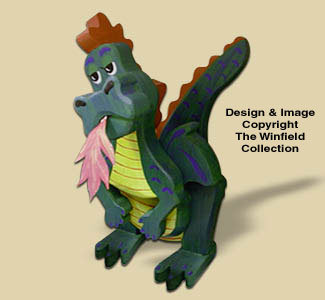 Layered Dragon Woodcraft Pattern