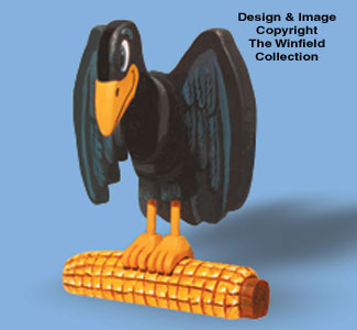Layered Crow Woodcraft Pattern