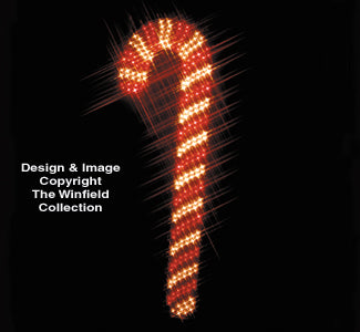 Candy Cane Nite-Lite Wood Pattern - The Winfield Collection