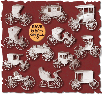 Coaches, Wagons & Buggies Set Project Patterns - The Winfield Collection