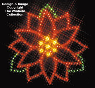 Poinsettia Nite-Lite Woodcraft Pattern - The Winfield Collection