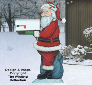 Santa Mailbox Holder Woodcraft Pattern
