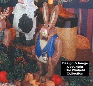 Rabbit Nutcracker Woodcraft Pattern(F) - The Winfield Collection
