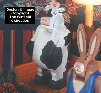 Cow Nutcracker Woodcraft Pattern(F) - The Winfield Collection