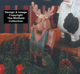 Reindeer Nutcracker Woodcraft Pattern(F) - The Winfield Collection