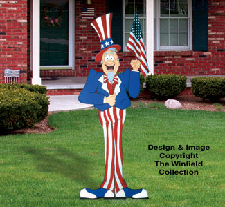 Giant Uncle Sam Woodcrafting Pattern - The Winfield Collection