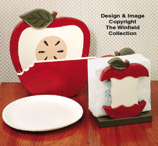 Apple Paper Plate/Napkin Holder