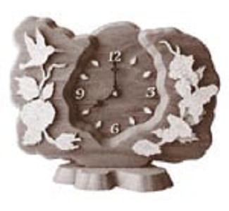 Desktop Hummingbird Clock Plaque Project Pattern - The Winfield Collection