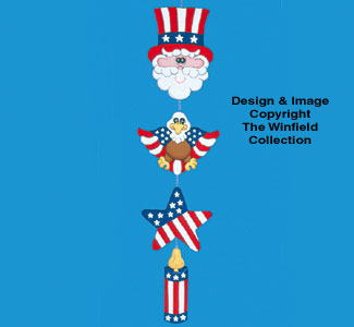 4th Of July Mobile Woodcraft Pattern