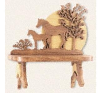Horse Shelf Scroll Saw Pattern - The Winfield Collection
