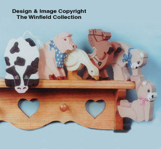45 Shelf Critters Woodcraft Pattern