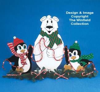 North Pole Trio Screen Pattern 15" - The Winfield Collection