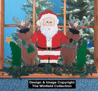 Christmas Trio Screen Pattern 15"