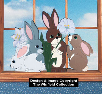 Rabbit Window Screen Pattern(F) - The Winfield Collection