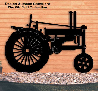 Farm Tractor Shadow Woodcrafting Pattern