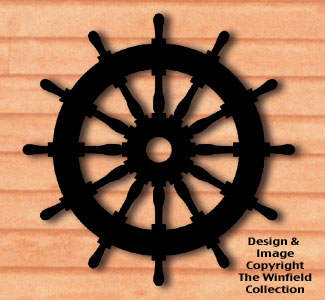 Ships Wheel Shadow Woodcrafting Pattern