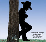 Cowboy Kid Shadow Woodcrafting Pattern