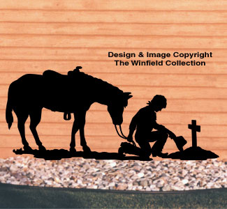 Cowboy Prayer Shadow Wood Pattern