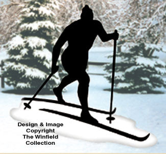Skier Shadow Woodcrafting Pattern - The Winfield Collection
