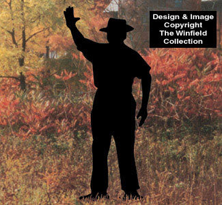 Waving Gent Shadow Woodcraft Pattern