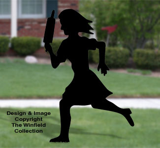 Mad Woman Shadow Woodcrafting Pattern