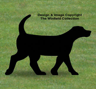 Black Lab Shadow Woodcrafting Pattern