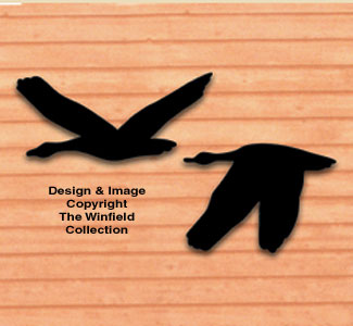 Fliegende Gänse Schatten Holzhandwerk Muster