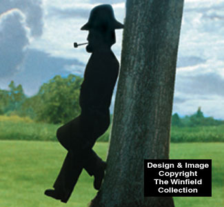 Leaning Man Shadow Woodcraft Pattern - The Winfield Collection