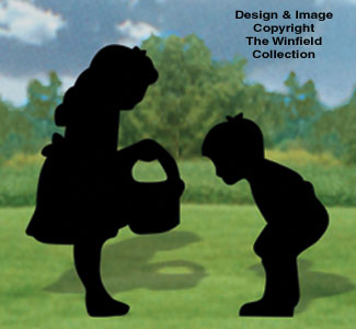 Curious Kids Shadow Woodcraft Pattern