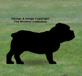 Bulldog Shadow Woodcrafting Pattern - The Winfield Collection