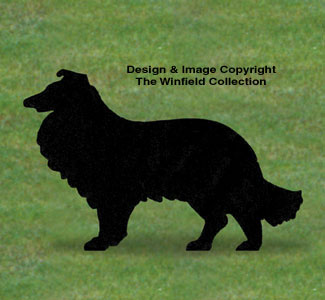 Collie Shadow Holzhandwerksmuster