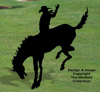 Bronc Rider Shadow Holzhandwerksmuster