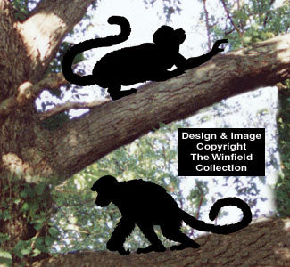 Monkey Shadows Wood Pattern Set