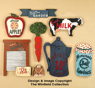 Old Fashioned Country Signs Pattern