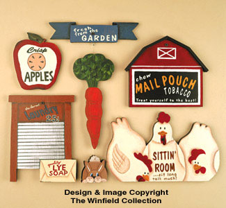 13 Country Signs  Woodcraft Pattern(F) - The Winfield Collection