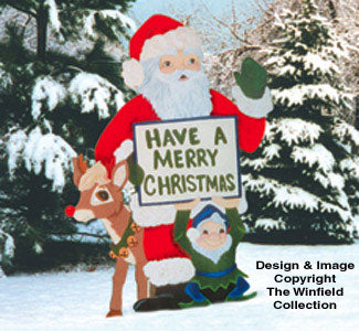 Christmas Greeting Woodcraft Pattern