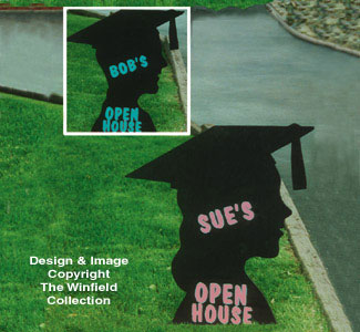 Grad Open House Sign Pattern