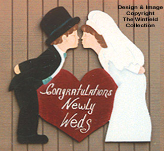 Kissing Couple Woodcraft Plan - The Winfield Collection