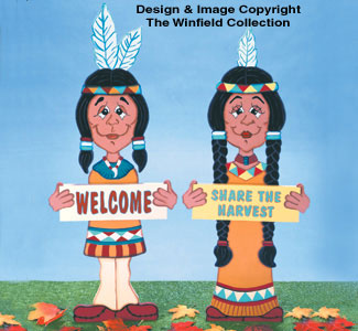 Indian Greeters Woodcraft Pattern - The Winfield Collection