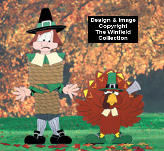 Pilgrim Hunt #1 Tied Up Woodcraft Pattern - The Winfield Collection